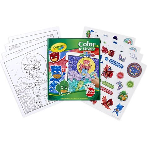 Color & Sticker Book, PJ Masks - BIN40077 | Crayola Llc | Art Activity Books