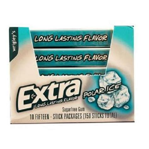 Extra Gum Plen-T-Pak Polar Ice 15 Stick Each ( 10 In A Pack ) - Walmart ...