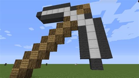 Iron Pickaxe Pixel Art Minecraft Project