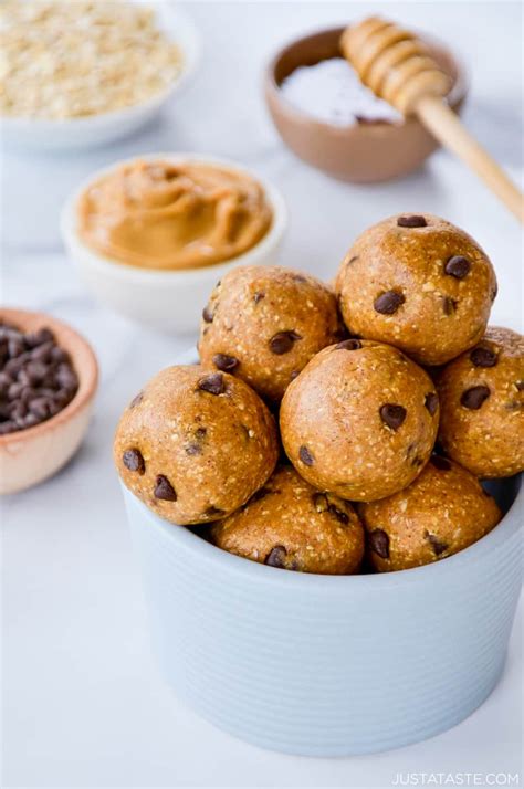 No-Bake Peanut Butter Protein Balls - Just a Taste