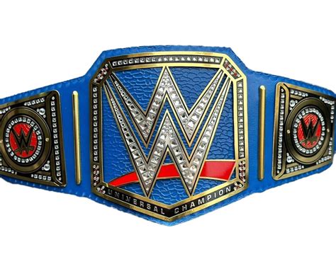 WWE Universal Championship Replica Title Belt Blue Brass 2MM - Etsy