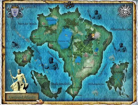 Ancient Atlantis, Ancient World Maps, Fantasy World Map, 41% OFF