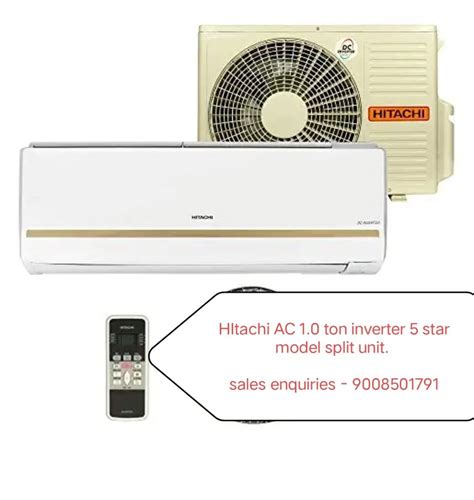 Hitachi Air Conditioner. Inverter 5 Star Model Split AC - Kiyora ...