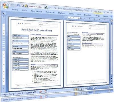 Fact Sheet Template For Technical Writers | These MS Word te… | Flickr