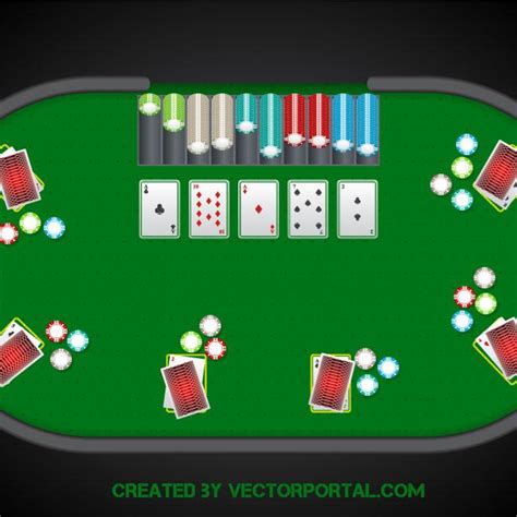 Poker table graphics.ai Royalty Free Stock SVG Vector