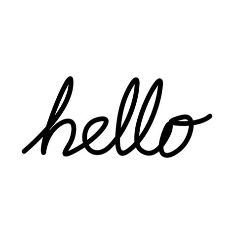 Hello lettering vector design 17170350 Vector Art at Vecteezy