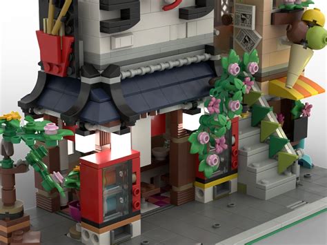 LEGO MOC 31131 Japanese Ramen Noodle House Corner Modular by frozenkuku ...