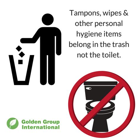 #Tampons, #wipes, #pads and other perisonal hygiene items belong in the trash not the toilet ...
