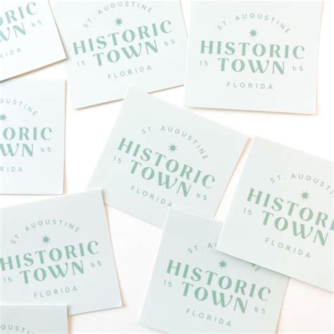 Historic Town Logo Blue Sticker - Declaration & Co.