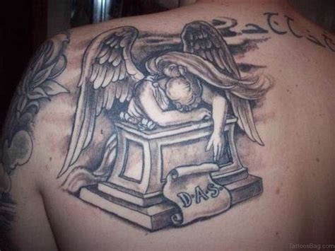 51 Prettiest Memorial Angel Tattoos On Back - Tattoo Designs ...