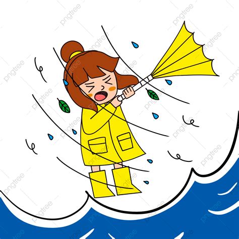 Cartoon Natural Disaster Typhoon PNG , Desastre Natural, Dibujos ...