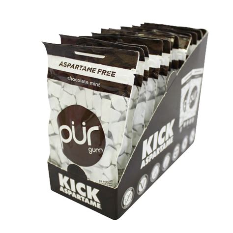 PUR Gum - Chocolate Mint - 55 pieces | Bulk Food Box