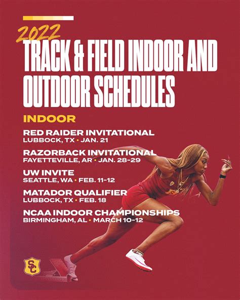 USC Track & Field / XC on Twitter: "OFFICIAL: USC’s 2022 Indoor and ...