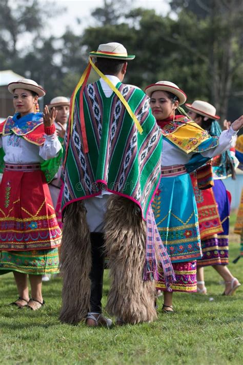 Quechua Men Performing Ritual Dances Editorial Photography - Image of ...