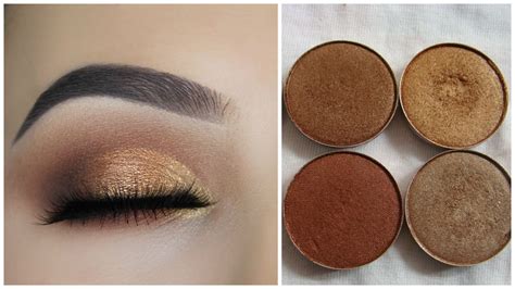 Copper eye makeup technique