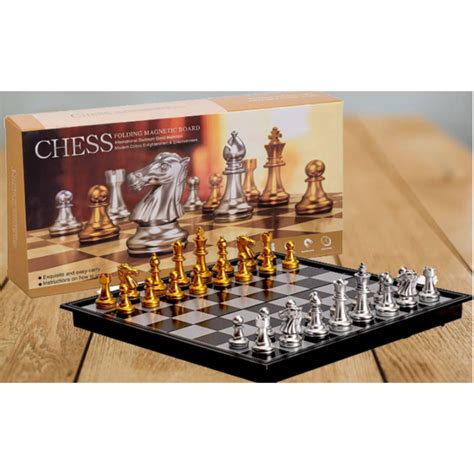 Gold And Silver Chess Set : The Messina Gold And Silver Italian Leather ...