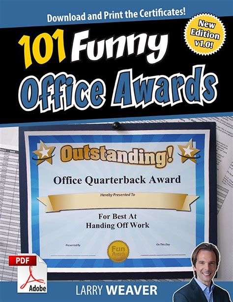 Funny Office Awards | Funny awards certificates, Office awards, Funny office awards