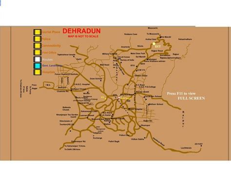 Dehradun In India Map