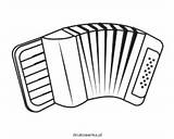 Fisarmonica Strumenti Musicali Kleurplaten Malvorlagen Accordeon  sketch template