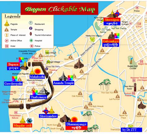 Bagan Map - Bagan Ancient City in 2024 | Bagan, Ancient cities, Map