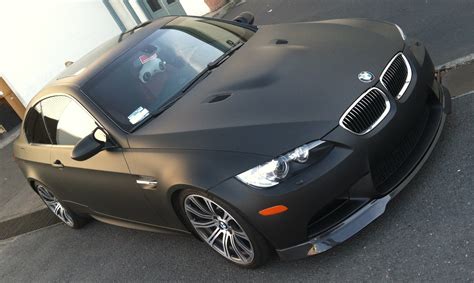 matte black bmw wrap – Custom Vehicle Wraps