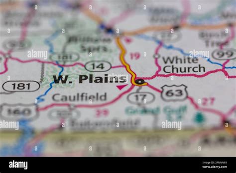 West plains missouri on a map hi-res stock photography and images - Alamy