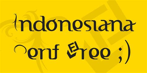 Indonesiana Serif Free ;) Font · 1001 Fonts