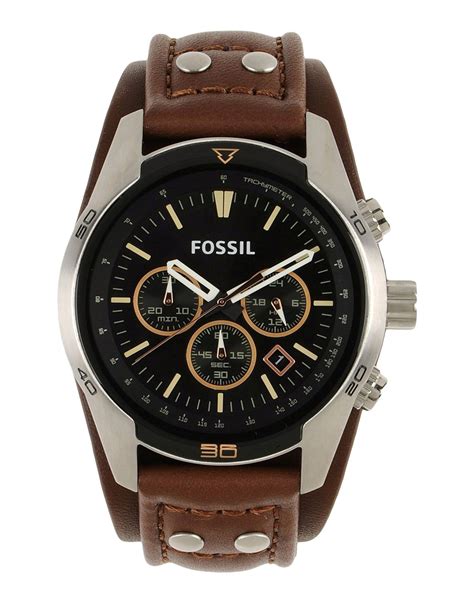 Fossil Wrist Watch in Black for Men | Lyst