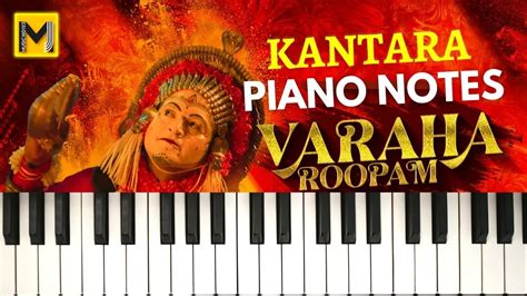 Kantara Piano notes | varaha roopam theme | BGM - Mj Music Notes