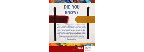 ART HACKS/ART FACTS: Transparent vs. Opaque Paint / thalo Articles