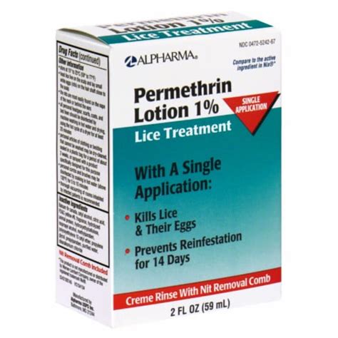 Alpharma Permethrin 1% Lice Treatment Lotion, 2 fl oz - Kroger