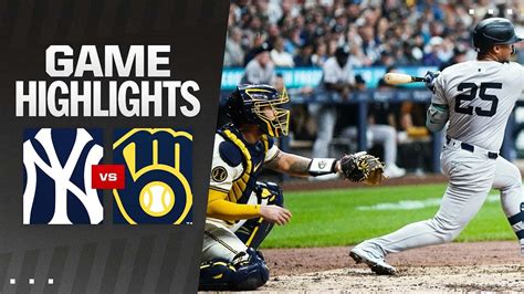 Yankees vs. Brewers Game Highlights (4/27/24) | MLB Highlights - YouTube