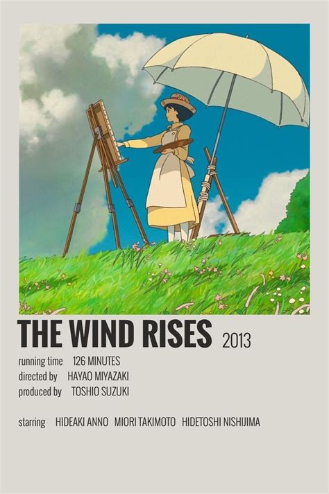 The Wind Rises by Maja | Studio ghibli poster, Studio ghibli, Studio ghibli movies