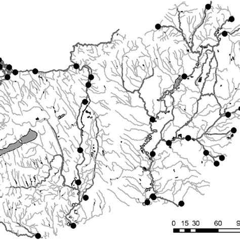 Map of the studied rivers and sampling locations within the Carpathian... | Download Scientific ...