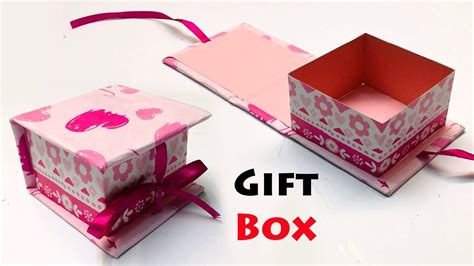 How To Make A Paper Gift Box with Lid | DIY Gift Box Ideas | Gift Box Making At Home | #119 ...