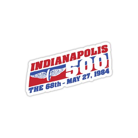 1984 Indy 500 Sticker | Indianapolis 500