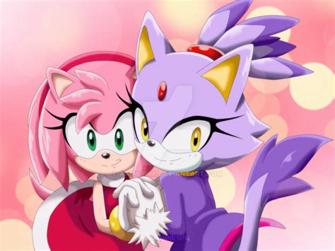 Cover 1: Amy and Blaze by Aamypink on DeviantArt