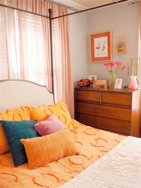 Bedroom Orange, Pink And Orange, Furniture, Home Decor, Decoration Home, Room Decor, Home ...