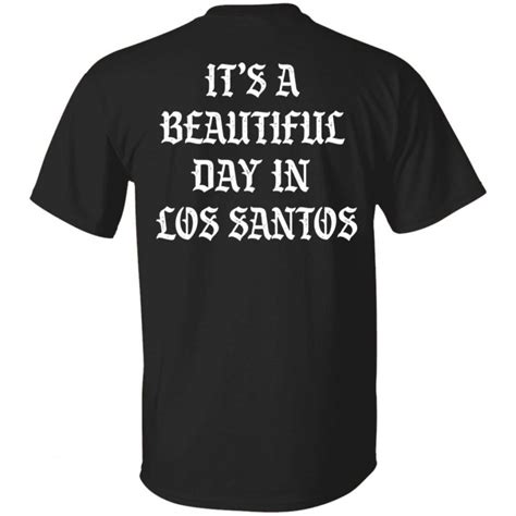 Caylus Merch Youth Black Los Santos Shirt - Spoias