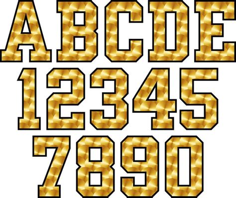 Gold leaf Printed Letters and Number Decals - Powercall Sirens LLC