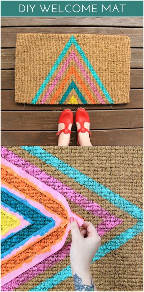 16 DIY Welcome Mats That Will Add Character To Your Front Porch - DIY ...