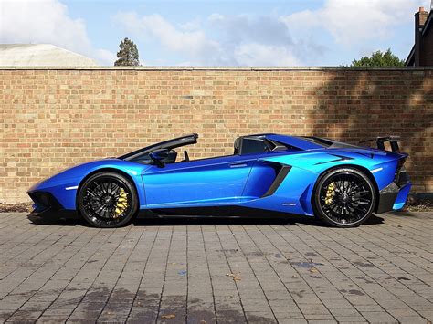 2016 Used Lamborghini Aventador SV Roadster | Blue Nethuns