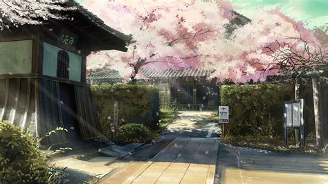 Anime Temple Wallpaper