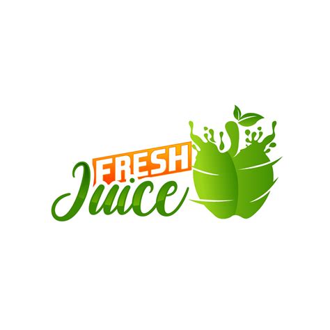 Fruit juice logo. Fresh drink logo. Vector illustration, Fresh Juice ...