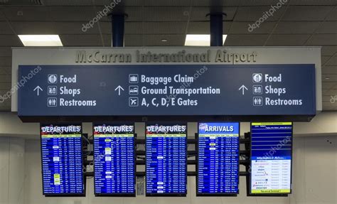 Arrivals and departures screens at Las Vegas McCarran International ...