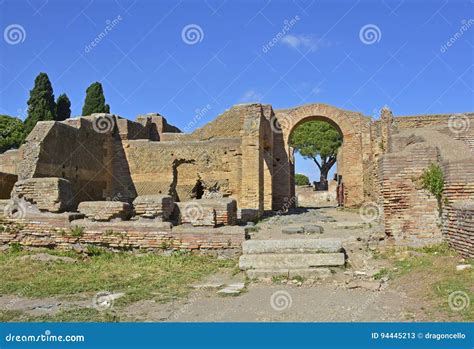 Ostia Antica Ruins stock image. Image of landmarks, remains - 94445213