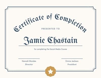 Certificate Achievement Canva Editable Digital Download Drawing & Illustration Digital Art ...