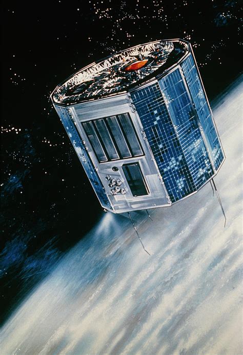 Artist's Impression Of Ariel-5 Satellite In Orbit Photograph by Nasa/science Photo Library ...