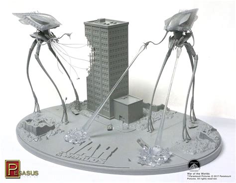 War Of the Worlds 2005 Tripods Attack 1/350 Scale Diorama Model Kit War ...