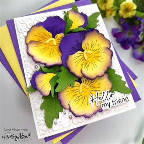 Honey Bee Flowers, D Flowers, Flower Stamp, Flower Cards, Paper Craft Supplies, Paper Crafts ...